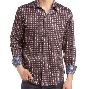 NWT Robert Graham Macbeth Skulls Print Limited Series Button Down Shirt Size 1XL